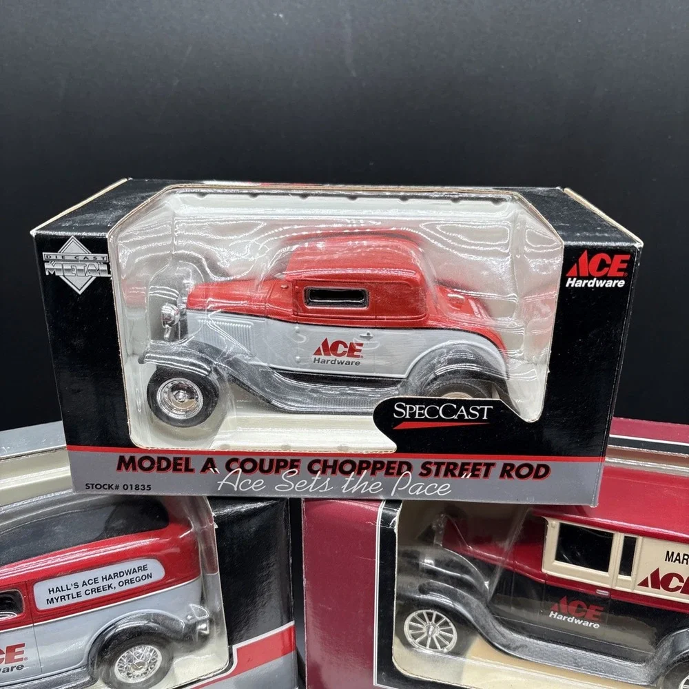 ACE Hardware Ertl Spec Cast Diecast Coin Banks Lot of 5 NIB Model A Chevy